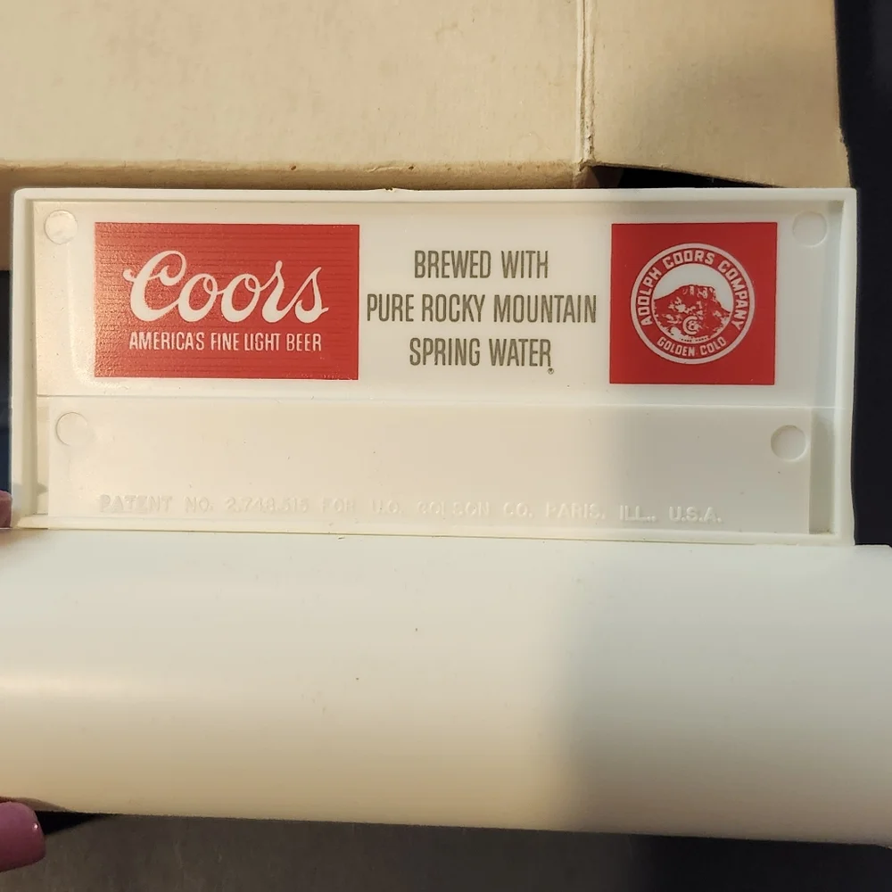 Vintage 1977 Coors Desk Calendar with Original Box